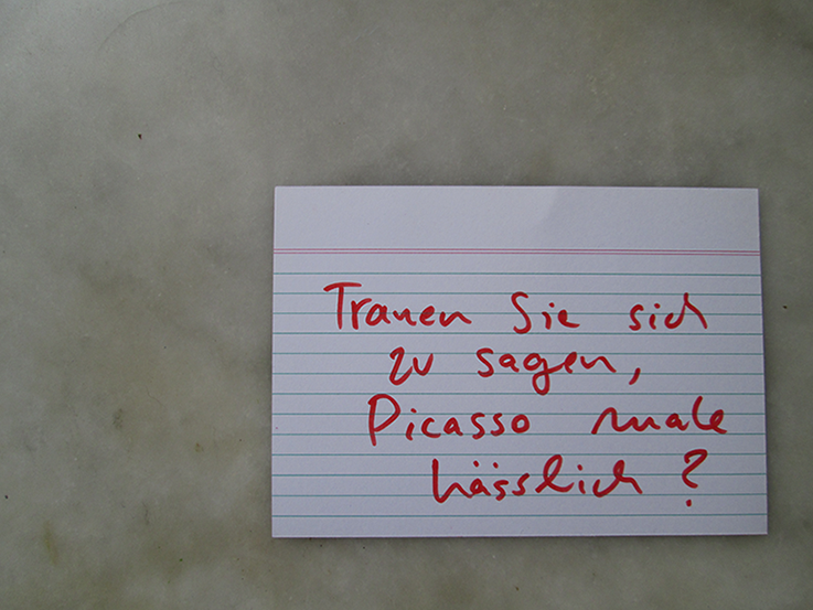 Frage Picasso